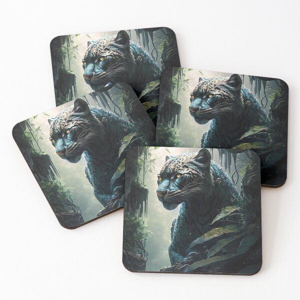 Item preview, Black Panther waiting in the Jungle designed and sold by iguananick.