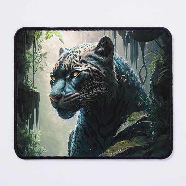 Item preview, Black Panther waiting in the Jungle designed and sold by iguananick.