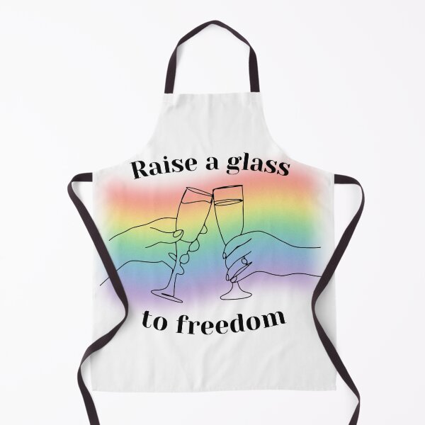 Item preview, raise a glass to freedom hamilton gay cheers glasses toast lgbtq quote designed and sold by emcazalet.