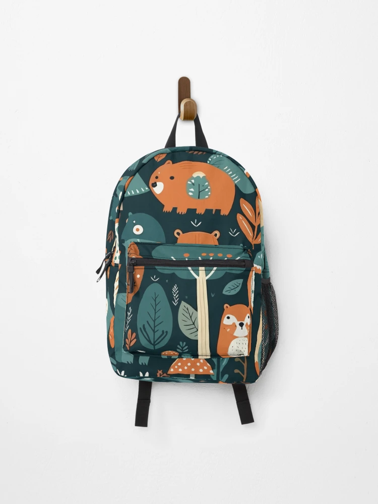 Thumbnail 1 of 3, Backpack, Cute Forest Pattern designed and sold by Amir Faysal.