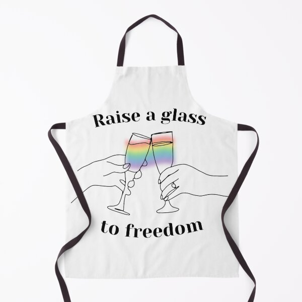Item preview, raise a glass to freedom hamilton gay cheers glasses toast lgbtq quote designed and sold by emcazalet.