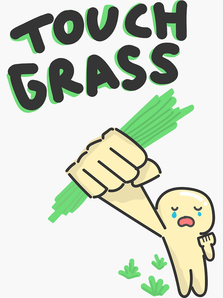 TOUCH SOME GRASS MEME  Pin for Sale by xenocene