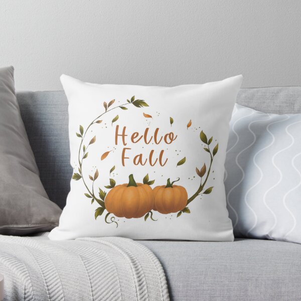 It's Fall Yall Print Pillowcase Leopard Pumpkin Pillow 