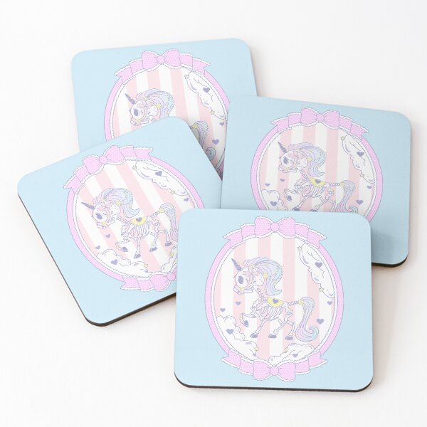 Aperçu de l'œuvre Goth pastel mignon licorne rose yami kawaii goth créée et vendue par Kink Collective.