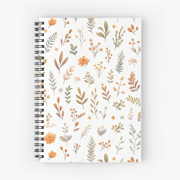 Item preview, Minimalistic orange  leaves on white background  designed and sold by Dandollina.