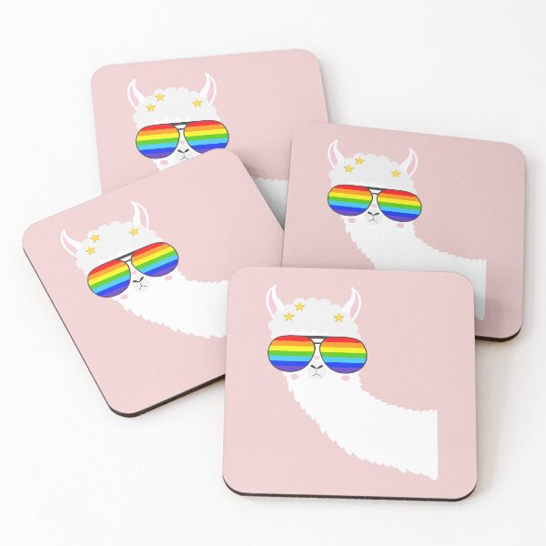 Item preview, gay llama funny glasses designed and sold by emcazalet.