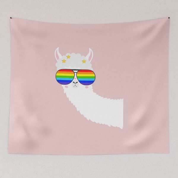Item preview, gay llama funny glasses designed and sold by emcazalet.