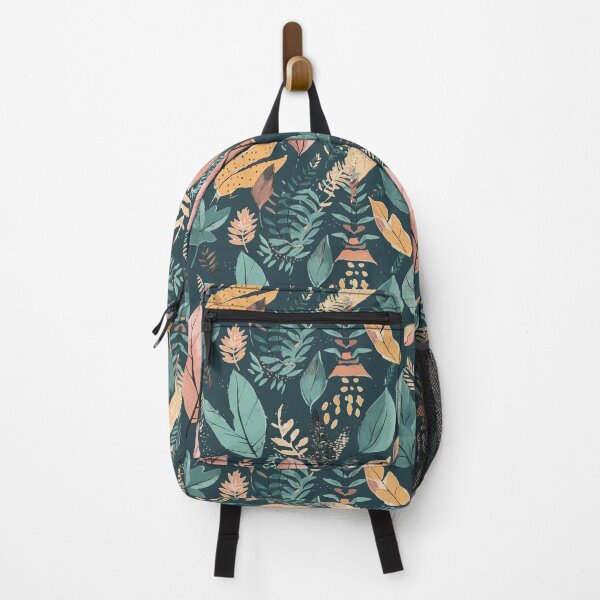 Item preview, Seamless colored leaves illustration pattern designed and sold by thesighshop.