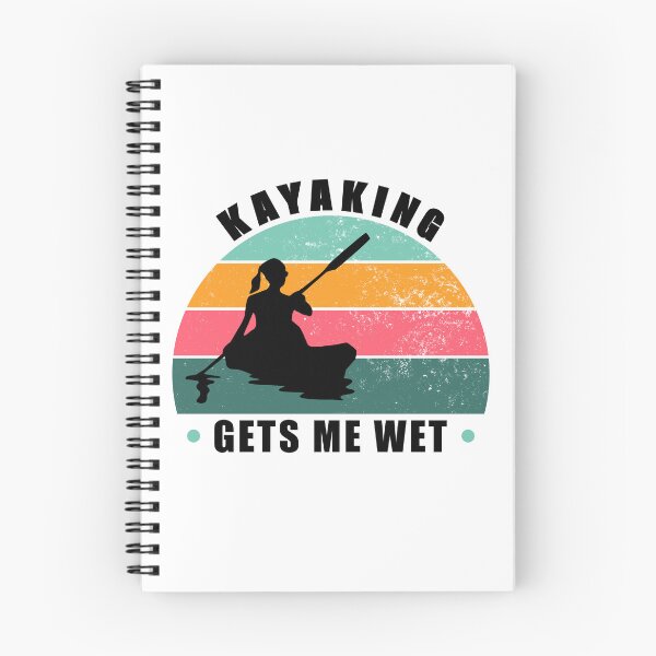 Item preview, Kayaking gets me wet - girl cool vintage retro style design designed and sold by Cool Stuff Galore.