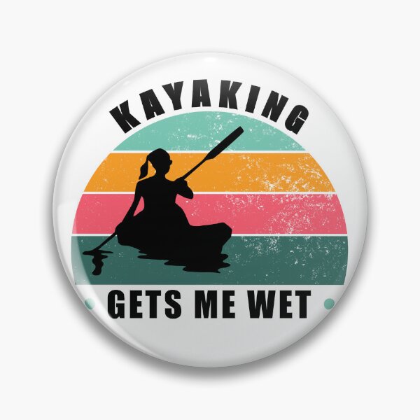 Item preview, Kayaking gets me wet - girl cool vintage retro style design designed and sold by Cool Stuff Galore.