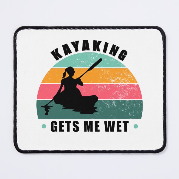 Item preview, Kayaking gets me wet - girl cool vintage retro style design designed and sold by Cool Stuff Galore.