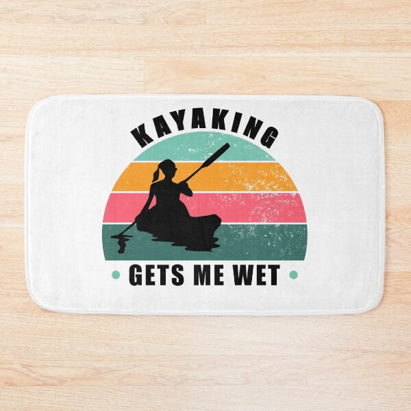 Item preview, Kayaking gets me wet - girl cool vintage retro style design designed and sold by Cool Stuff Galore.