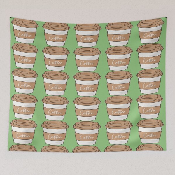 Item preview, Coffee Print - Pastel Green designed and sold by PunjabanJatti.