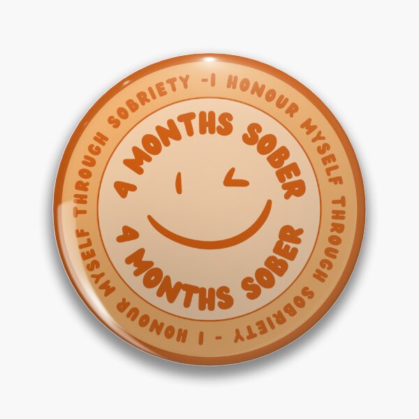 Item preview, 4 Months Sober Token, Addiction Recovery Gift, NA Recovery Gift, AA Recovery Gift designed and sold by Psychopasta.