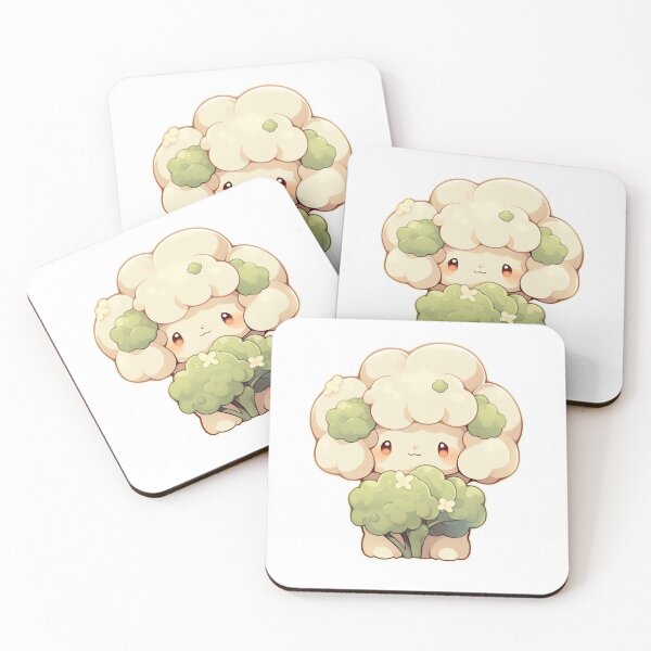 Item preview, Cute Kawaii Cauliflower designed and sold by CozyKawaiiArt.