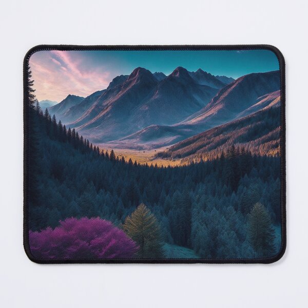Item preview, Mountain Landscapes with a Forested Valley, Ai Generated Art designed and sold by AiGens.