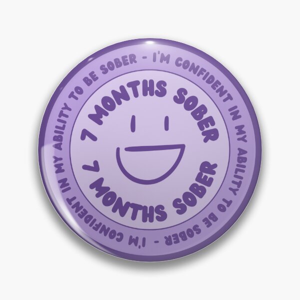 Item preview, 7 Months Sober Token, Addiction Recovery Gift, NA Recovery Gift, AA Recovery Gift designed and sold by Psychopasta.