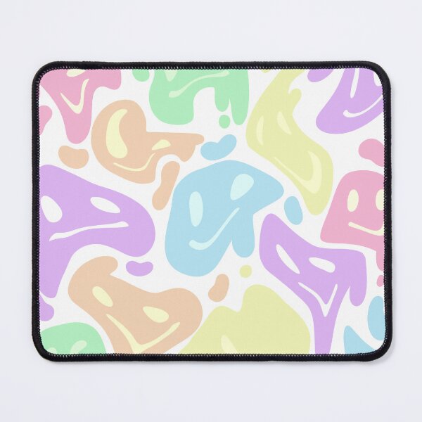 Item preview, Melting Smiley Faces - Pastel Rainbow designed and sold by So70s.