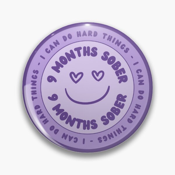 Item preview, 9 Months Sober Token, Addiction Recovery Gift, NA Recovery Gift, AA Recovery Gift designed and sold by Psychopasta.