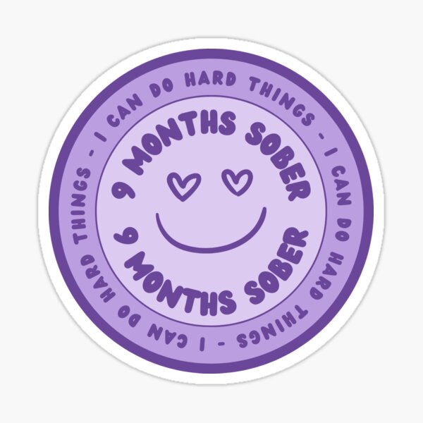 3 Months Sober Token, Addiction Recovery Gift, NA Recovery Gift, AA  Recovery Gift Sticker for Sale by Psychopasta