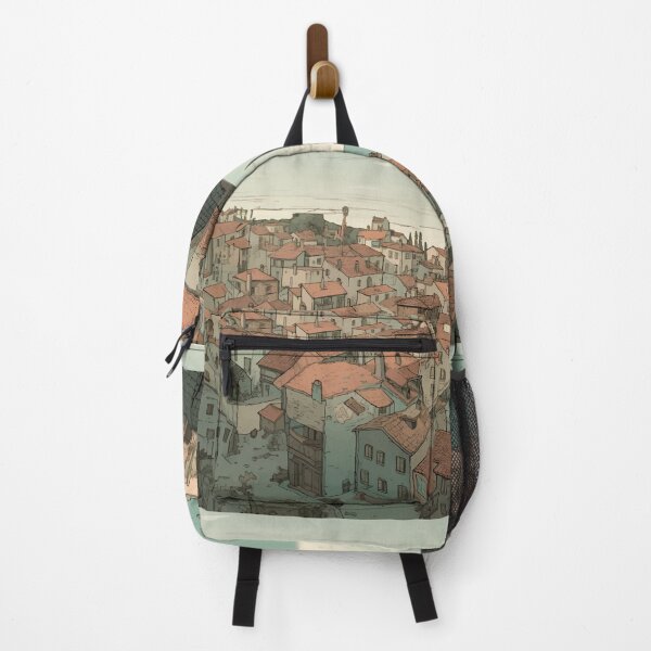 Item preview, Cute European Village Artwork designed and sold by art-fox.
