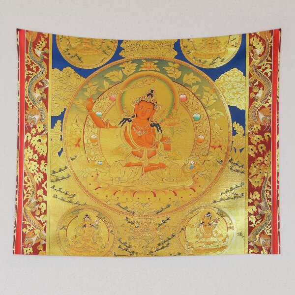 Item preview, Mandala 168 Samantabhadra Full Gold Thangka designed and sold by GuyBlank.