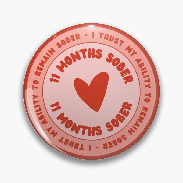 Item preview, 11 Months Sober Token, Addiction Recovery Gift, NA Recovery Gift, AA Recovery Gift designed and sold by Psychopasta.