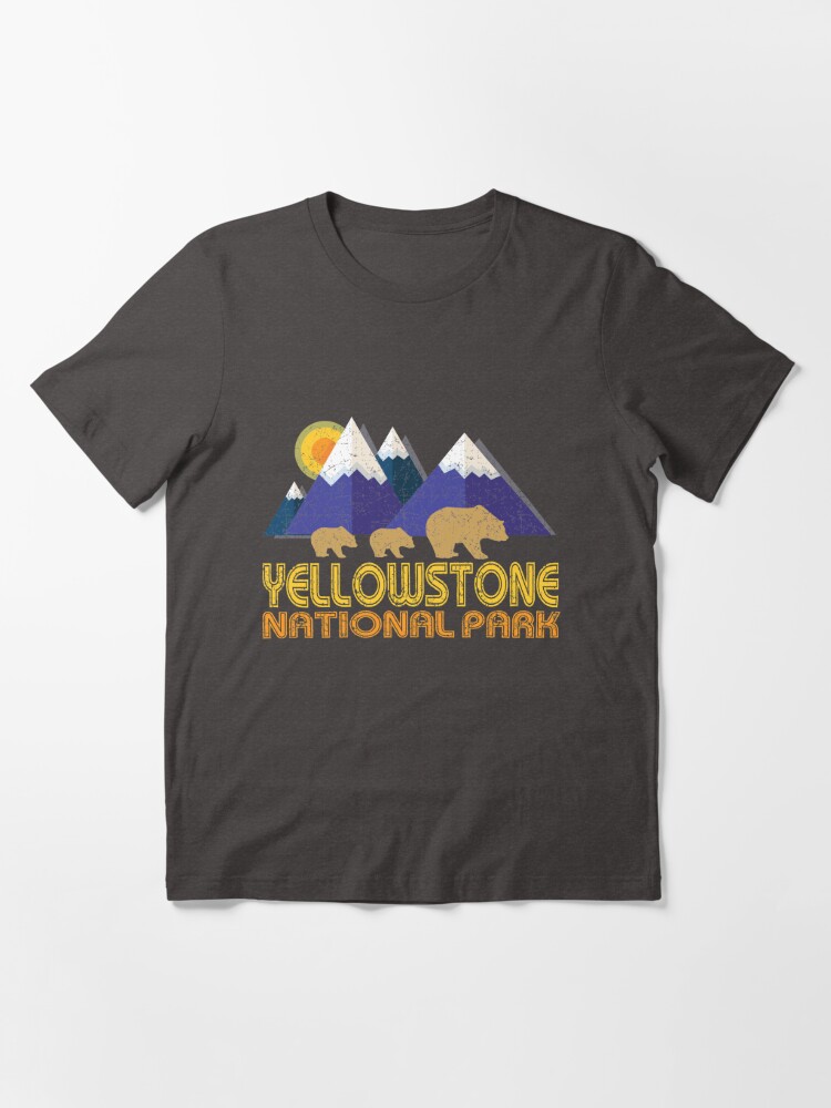 Discover Parc National De Yellowstone Grizzly Bear Et Cubs T-Shirt
