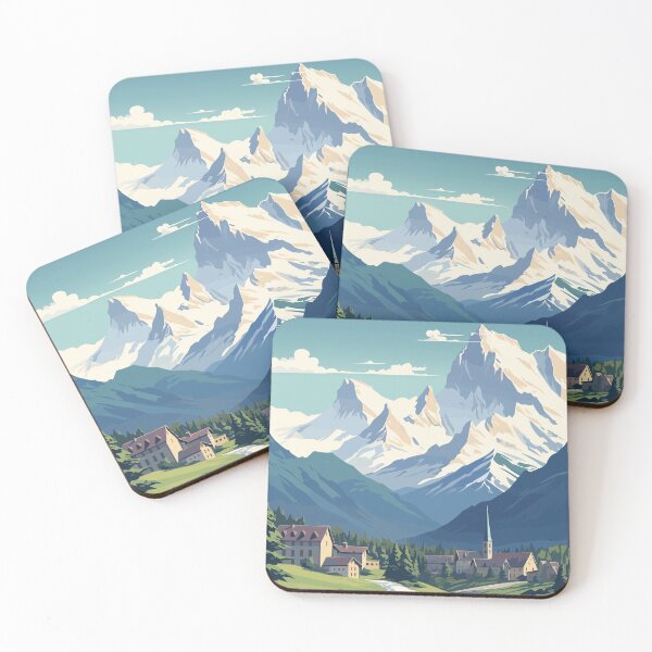 Item preview, Chamonix, Mont Blan, Ski Poster designed and sold by BokeeLee.