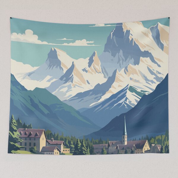 Item preview, Chamonix, Mont Blan, Ski Poster designed and sold by BokeeLee.