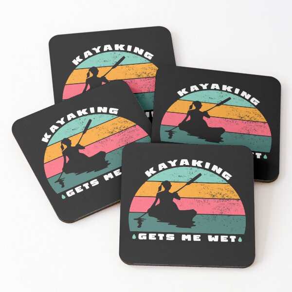 Item preview,  Kayaking gets me wet - girl cool vintage retro style design designed and sold by Cool Stuff Galore.