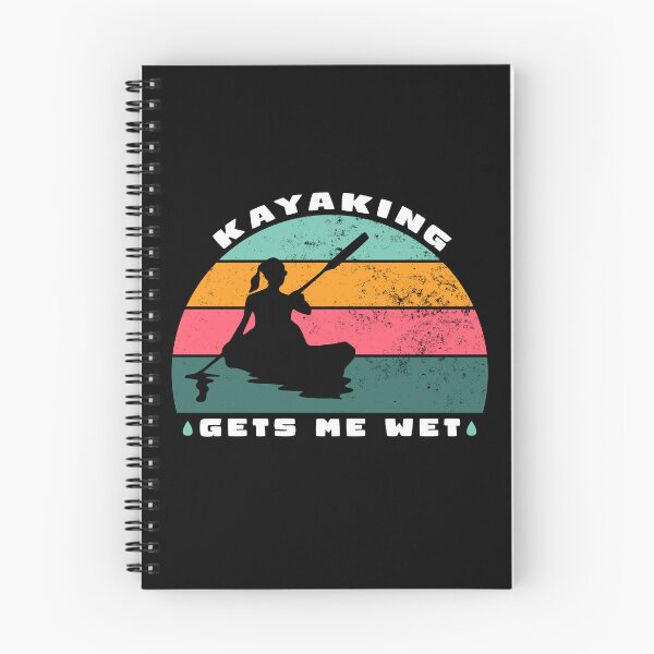 Item preview,  Kayaking gets me wet - girl cool vintage retro style design designed and sold by Cool Stuff Galore.