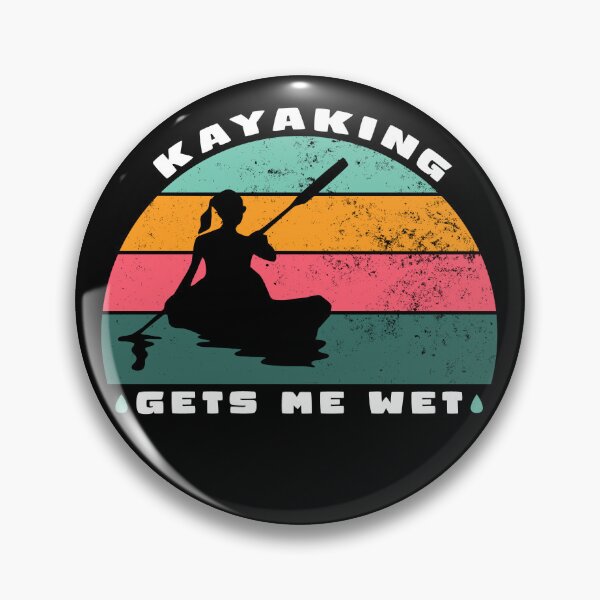 Item preview,  Kayaking gets me wet - girl cool vintage retro style design designed and sold by Cool Stuff Galore.