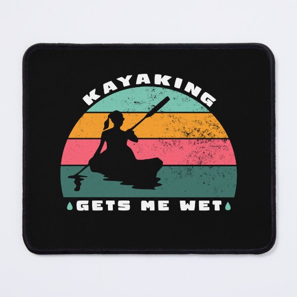 Item preview,  Kayaking gets me wet - girl cool vintage retro style design designed and sold by Cool Stuff Galore.