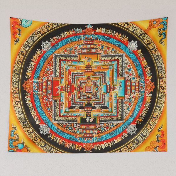 Item preview, Mandala 169 Sunburst Orange Mandala designed and sold by GuyBlank.