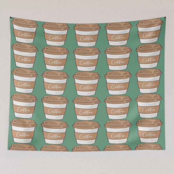 Item preview, Coffee Print - Sage Green designed and sold by PunjabanJatti.