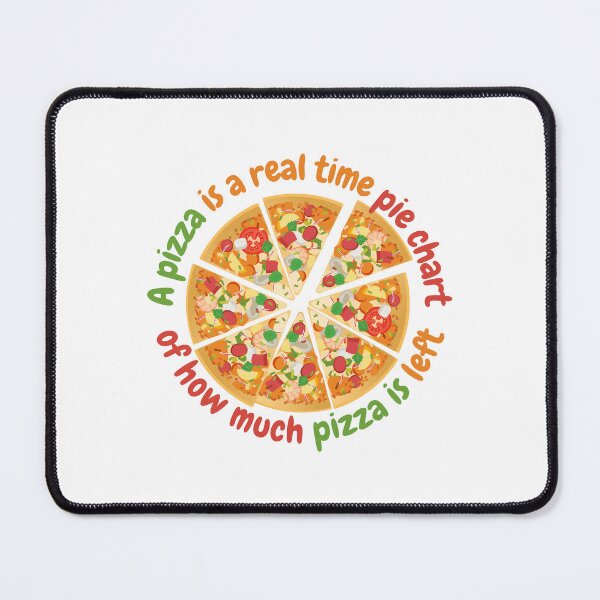 Item preview, A pizza is a real time pie chart, data science and statistics designed and sold by NoetherSym.
