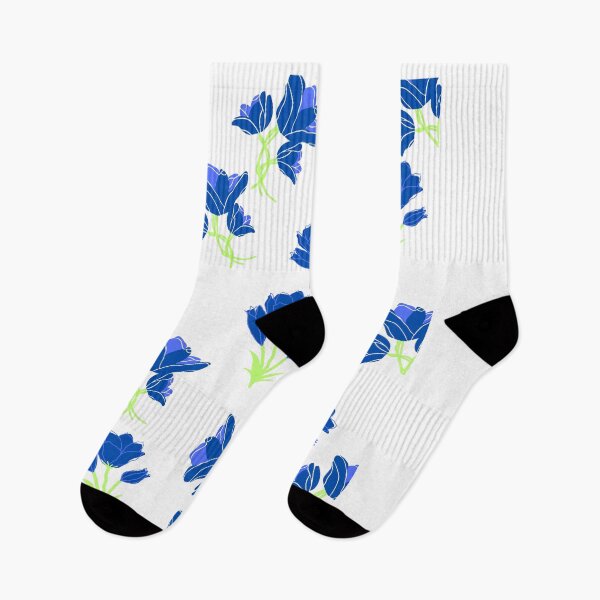 Item preview, Duo Flowers Pattern Blue  designed and sold by Cactus202.