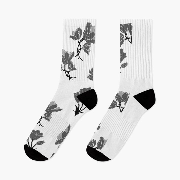 Item preview, Duo Flowers Pattern Grey designed and sold by Cactus202.