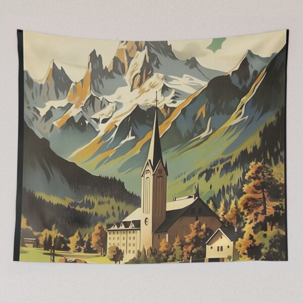 Item preview, Chamonix, Mont Blan, Ski Poster designed and sold by BokeeLee.