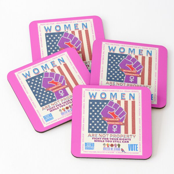 Item preview, PMD00962 Progressive Movement Designs vintage patriotic American Women Are Not Property design shows you support democracy and progressive goals for Progressives Democrats Independents Liberals designed and sold by ProgressiveLeft.