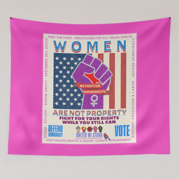 Item preview, PMD00962 Progressive Movement Designs vintage patriotic American Women Are Not Property design shows you support democracy and progressive goals for Progressives Democrats Independents Liberals designed and sold by ProgressiveLeft.