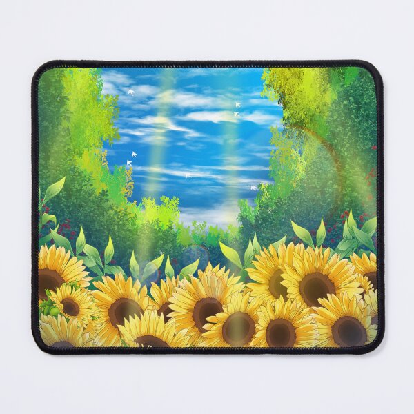 Item preview, Sunflower field in forest designed and sold by ArtofSayankan.