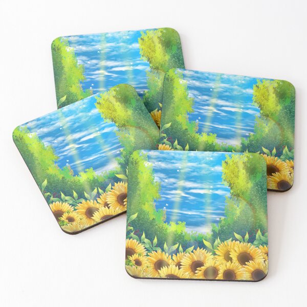 Item preview, Sunflower field in forest designed and sold by ArtofSayankan.