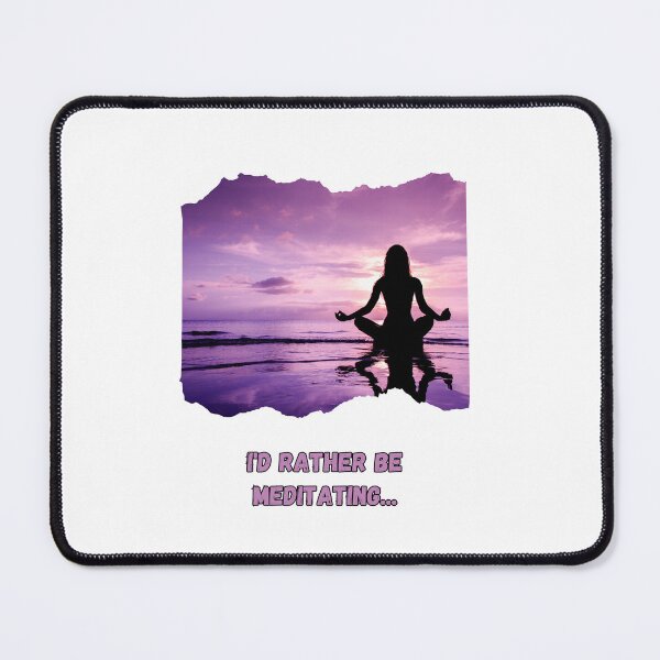Item preview, I'd Rather Be Meditating - Purple designed and sold by RadiantLake.
