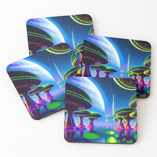 Item preview, Psychedelic Cyberpunk Alien Dreamscapes 122 designed and sold by Benito Del Ray.