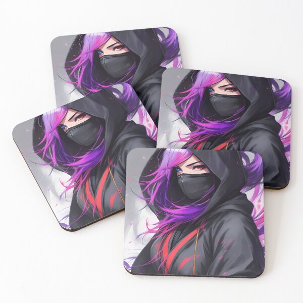 Item preview, Pink Haired Anime Ninja Girl  designed and sold by Isekai-Merch.