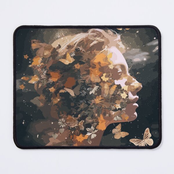 Item preview, Lepidopterist Butterfly Woman Abstract Art designed and sold by Art-Jiyuu.