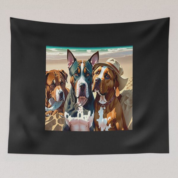 Item preview, 3 Pitbulls on vacation designed and sold by Shiwwa.
