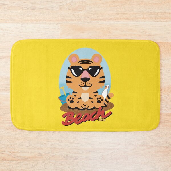 Item preview, Cool little tiger on the beach  designed and sold by marina63.